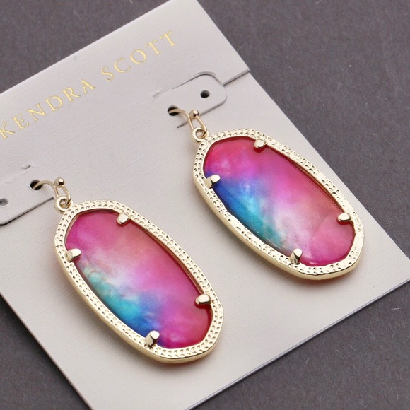 Kendra Scott Jewelry - Kendra Scott Danielle Gold Muilti color earrings